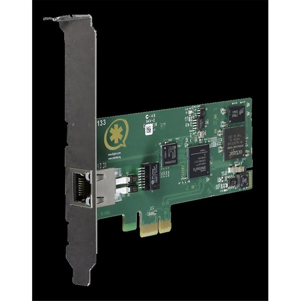 Digium Inc Digium 1TE133F Single Span Digital T1; E1; J1 And PRI PCI-Express Card With Hardware Echo Cancellation 1TE133F